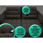 Sofá Bergamo 2,90m Assento Retrátil E Reclinável Velosuede Ch