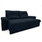 Sofá Bergamo 2,90m Assento Retrátil E Reclinável Velosuede Pe