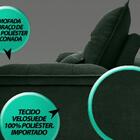 Sofá Bergamo 2,90m Assento Retrátil E Reclinável Velosuede Ve