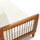 Sofá Bex 2 Lugares 160 Cm Linho Rústico Natural Natural