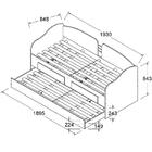 Sofá Bicama Solteiro 2 Gavetas 193x85 Cm08 Dtall