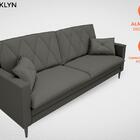 Sofá Brooklyn 2,00m Fixo Cinza - Netsofas