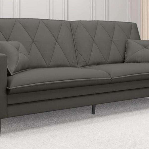 Sofá Brooklyn 2,00m Fixo Cinza - Netsofas