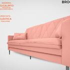 Sofá Brooklyn 2,00m Fixo Rose - Netsofas