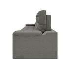 Sofá Brunello 2,05m Retrátil E Reclinável Velosuede Cinza - N