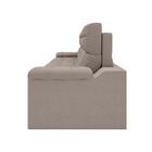 Sofá Brunello 2,05m Retrátil E Reclinável Velosuede Marrom -