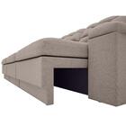 Sofá Brunello 2,30m Retrátil E Reclinável Velosuede Marrom -