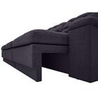 Sofá Brunello 2,30m Retrátil E Reclinável Velosuede Preto - N