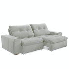 Sofá Burgos 230cm - Cinza Claro