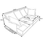 Sofá Cairo 03 Lugares 236cm Linho De Algodão Cinza - Gran Belo