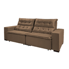 Sofá California Bipartido 6 Lugares 3,60m Retrátil E Reclináv