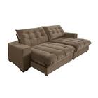 Sofá Califórnia Retrátil E Reclinável 4 Lugares 2,30m Com Mol