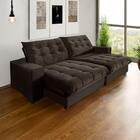 Sofá Califórnia Retrátil E Reclinável 5 Lugares 2,70m Com Mol