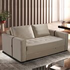 Sofá Cama 02 Lugares 147x97cm Atalaia Bege Claro