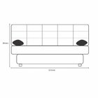 Sofá Cama 02 Lugares Com 02 Almofadas Virgínia Plus Chocolate