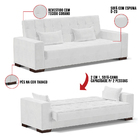 Sofá Cama 02 Lugares Lisboa Corano Pés De Madeira - D'rossi -