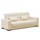 Sofá Cama 02 Lugares Lisboa Corino Pés De Madeira - D'rossi -