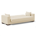 Sofá Cama 02 Lugares Lisboa Linho Bege Tana Decor