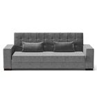 Sofá Cama 02 Lugares Lisboa Linho Grafite Tana Decor