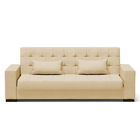 Sofá Cama 02 Lugares Lisboa Veludo Luxo Offwhite  A129 - D'ro