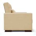 Sofá Cama 02 Lugares Lisboa Veludo Off White Tana Decor