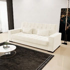 Sofá Cama 02 Lugares Lisboa Veludo Pés De Madeira - D'rossi -