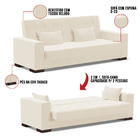 Sofá Cama 02 Lugares Lisboa Veludo Pés De Madeira - D'rossi -