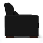 Sofá Cama 02 Lugares Lisboa Veludo Preto Tana Decor