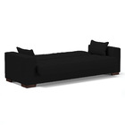 Sofá Cama 02 Lugares Lisboa Veludo Preto Tana Decor