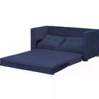 Sofa Cama 02 Lugares Londres Suede Azul Dmonegatto