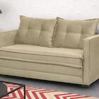 Sofa Cama 02 Lugares Londres Suede Bege Dmonegatto