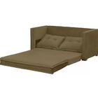 Sofa Cama 02 Lugares Londres Suede Marrom Dmonegatto