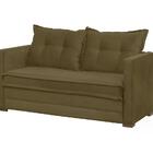 Sofa Cama 02 Lugares Londres Suede Marrom Dmonegatto