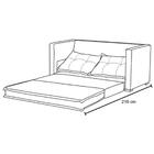 Sofa Cama 02 Lugares Londres Suede Marrom Dmonegatto