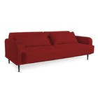 Sofá Cama 03 Lugares Angel Veludo Pés Tabaco - D'rossi - Mars