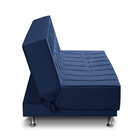Sofá Cama 1,80m 3 Lugares Barbara Suede Azul Adonai Estofados