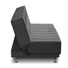 Sofá Cama 1,80m 3 Lugares Barbara Suede Cinza Adonai Estofados