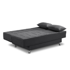 Sofá Cama 1,80m 3 Lugares Barbara Suede Cinza Adonai Estofados