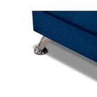 Sofá Cama 1,80m Flórida Suede Azul Mirra Decor