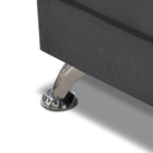 Sofá Cama 1,80m França Suede Cinza Adonai Estofados