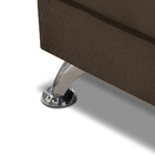 Sofá Cama 1,80m França Suede Marrom Adonai Estofados