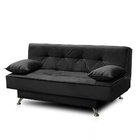 Sofá Cama 1,80m França Suede Preto Adonai Estofados