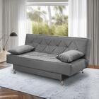 Sofá Cama 1,80m Iara Suede Bege Rover & Beato