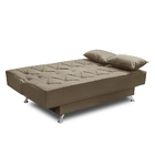 Sofá Cama 1,80m Íris Suede Cappuccino Adonai Estofados