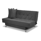 Sofá Cama 1,80m Íris Suede Cinza Adonai Estofados