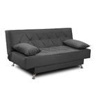 Sofá Cama 1,80m Íris Suede Cinza Adonai Estofados