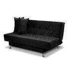 Sofá Cama 1,80m Istambul Suede Preto Mirra Decor