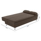 Sofá Cama 1,90m 2 Lugares Suede Veludo Multimóveis Cr45019 Ma