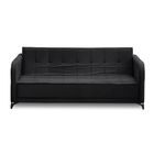 Sofá Cama 1,95m 3 Lugares Betina Suede Preto Adonai Estofados