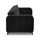 Sofá Cama 1,95m 3 Lugares Betina Suede Preto Adonai Estofados